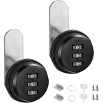 2pcs serrure code boite aux lettres 20mm barillet boite aux lettres code verrouillage, 3 code � chiffres ...