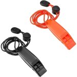 2pcs sifflet de secours avec cordon, sifflet de survie, sifflet securit� randonn�e, sifflet de s�curit�, ...