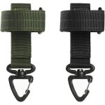 2pcs supports de gants, gants tactiques polyvalents pour l'ext�rieur, crochet de gant r�glable(noir, ...