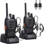 2pcs talkie walkie rechargeable longue port�e 16ch talkies - walkies radios pmr professionnelle port�e ...