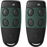 2pcs telecommande portail pour cardin s449 - qz4 pr� - cod�e 433 mhz, 4 canaux t�l�commande ouverture ...