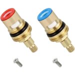 2pcs tte a disques cramique, 1 / 2  cartouches cramique, universelles de rechange pour robinet en ...