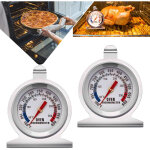 2pcs thermom�tre - thermom�tre de four en acier inoxydable pour four �lectrique / � gaz, thermom�tre ...