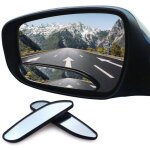 2pcs universel grand angle convexe vue arri�re miroir de tache aveugle pour voiture, miroirs d'angle ...