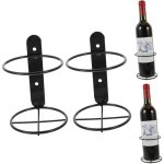 2pi�ces casier � vin mural lot de support bouteille vin �tag�re � murale porte - bouteille de