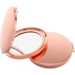 2pi�ces miroir de maquillage double face pliable petit rond de poche m�tal or rose pour sac � main et ...