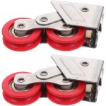 2pi�ces roulettes doubles renforc�es pour portes coulissantes verre galets de guidage pour fen�tres et ...