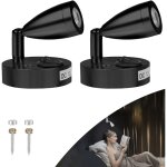 2x 3w 12v lampe 12v camping car, led lampe de lecture pour bateau caravane voiture, avec son propre interrupte ...