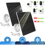 2x 5w panneau solaire 5v - ip65 - 360� pour batterie de cam�ra de s�curit� ext�rieure, pour arlo pro ...