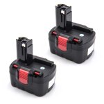 Vhbw - 2x batterie compatible avec bosch 3454 - 01, 3454sb, 32614 - 2g, 33614 - 2g, 3454, 34614, 35614, ...