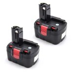 Vhbw - 2x batterie compatible avec bosch 3660ck, 3660k, 3670, ahs 41, 52314, 4 ve, 4 v - i, 53514, csd ...