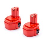 2x batterie remplacement pour makita 1434, 192600 - 1, 1435, 1422, 1422 192600 - 1, 1433, 1435f, 1420 ...