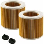 2x cartouche filtre compatible karcher aspirateur wd2 wd3 mv2 mv3 remplacement original 6. 414 - 552. ...