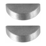 2x clavette demi lune 4 x 6 x 15. 3mm pour support de lame tondeuse autoport�e