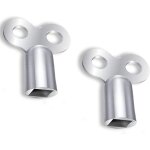 2x cl� de purge radiateur universelle ? clef pour vanne vidange soupape chauffage acier outil purger ...