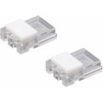 2x connecteur led 2 broches 8mm raccord bande fil �lectrique noir rouge cosse rapide lumi�re lampe cuisine ...