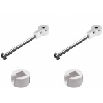 2x connecteur rapide m�le + femelle ferrure d'assemblage meuble �30mm longueur 150mm avec vis fixation ...