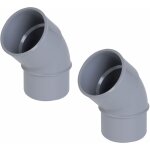 2x coude pvc 45 mle femelle diamtre 32mm pvc raccord connecteur tube tuyau plomberie
