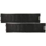 2x filtres � charbon actif compatible avec miele da 3462, da 3466, da 3466 c, da 3466 - 60, da 3480 hotte ...