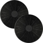 2x filtres � charbon actif remplacement pour baumatic st1 pour hotte aspirante - 17, 5 cm - vhbw
