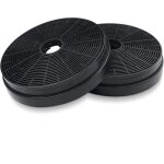 Shining house - 2x filtre hotte aspirante, 175 mm filtre  charbon actif extracteur de cuisine recyclage ...