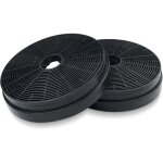 2x filtre hotte aspirante, �175 mm filtre � charbon actif extracteur de cuisine recyclage air de remplacement ...