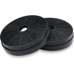 2x filtre hotte aspirante, �175 mm filtre � charbon actif extracteur de cuisine recyclage air de remplacement ...