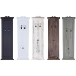 Hw - 2x garderobe murale, tagre / vestiaire / planche  crochets, 109x28x4cm - gris fonc
