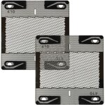2x grille de rasoir compatible avec braun micron l, micron s, micron 6009, 2011, micron, eltron 770 (typ ...