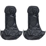2x housse de sige auto universelle impermable nylon pour voiture et van noir