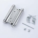 2x paire charni�re paumelle portes va - et - vient ressort double action acier inoxydable saloon western, ...