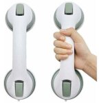 2x poign�es de douche � ventouse - enplastique - sans pergage - poign�e debaignoire murale, barres d'appui ...