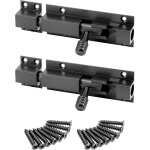 2x verrou targette en alliage d'aluminium , boulon 8 mm , loquet coulissante pour porte, fen�tre, portail ...