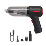 Snq - 3 en 1 souffleur d'air sans fil portable air duster mini 9000pa sans fil voiture pc clavier aspirateur ...