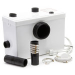 Station de relevage 3 / 1 wiltec 600w - eaux usées - wc - eaux chargées - pompage - blanc Station de relevage 3 / 1 wiltec 600w - eaux usées - wc - eaux chargées - pompage - blanc