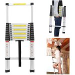 3, 2m �chelle t�lescopique en aluminium, escabeau telescopique extensible multifonctionnelle �chelle ...