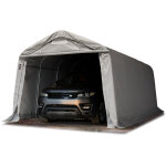 Toolport - 3, 3x6 m carport, garage - hauteur d'entre 2, 1m, pvc 800n, gris