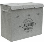 3 compartiments panier  linge - 84l corbeille pliable - 60x30x50 bac linge sale