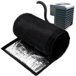 3 couches hvac copper tipe isolation cover, couvercle de manchon de tuyau de r�duction thermique, enveloppemen ...