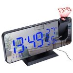 - 3 couleurs led r�veil num�rique montre table �lectronique horloges de bureau usb r�veil fm radio projecteur ...