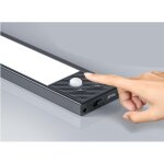 (3 couleurs) reglette led cuisine 40 led lumiere cuisine sous meuble, rechargeable usb, magn�tique, 1500mah ...