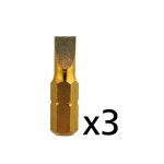 3 embouts vissage plat no3 0. 8x5. 5 rev�tement tin diager