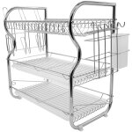 3 �tages �gouttoir a vaisselle avec plateau inox �tag�re � vaisselle egouttoir � couverts panier � vaisselle ...