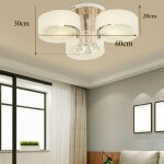 3 flammig plafonnier en cristal led mini lampe lustre en cristal lustre de plafonnier moderne pour salon ...