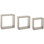 5five simply smart - lot de 3 etag�res fixy cub