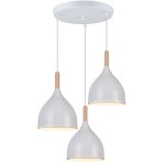 3 lumires plafonnier moderne suspension luminaire rtro lustre en mtal blanc suspension lustre d'intrieur ...