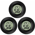 3 - pack hygromtre thermomtre numrique lcd moniteur humidimtre jauge pour humidificateurs dshumidificateu ...