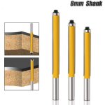 3 pcs 8mm tige fraise, fraise a copier avec roulements, fraises � rainurer pour d�fonceuse, pour couper ...