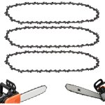 3 pcs cha�nes de tron�onneuse pour guide - cha�ne de 12  (30 cm), 45 maillons d'entra�nement, 1, 1mm ...