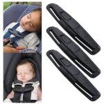 3 pcs clip de sangle enfant auto, clips ceinture voiture, clips de sige d'auto pour enfants, chest clip, ...